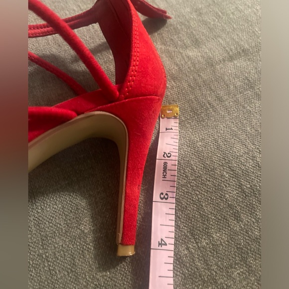 Red summer  heels - Picture 3 of 5